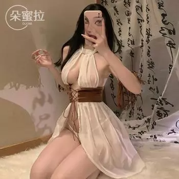 Domila Western Girl Front Open Lace Бретелька Костюм Сексуальное Женское Белье Антикварная Сексуальная Униформа Соблазнение F561 M