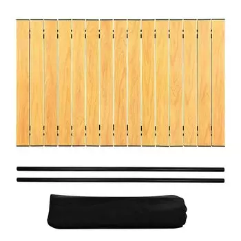 Domiloky Table Top for Outdoor Wagon Load Capacity 30kg Including Storage Bag With Adjustable Width Zipper Includes Parts Suitable for Most Outdoor