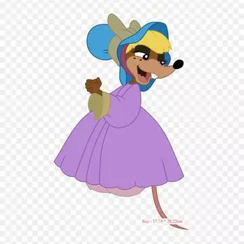 Дон Блут Дюймовочка Ms Fieldmouse утюг на термопереносной печати виниловые нашивки наклейки для одежды DIY аппликации моющиеся нашивки