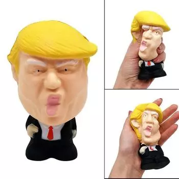 Дональд Трамп Мяч-антистресс Jumbo Squishy Toy Крутая новинка Снятие давления