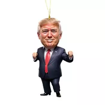 Дональд Трамп Рождественское украшение Акриловый забавный Дональд Трамп Подвеска для украшения автомобиля