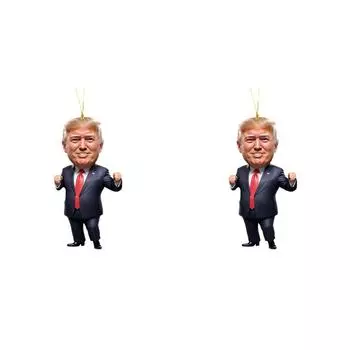 Дональд Трамп Рождественское украшение Акриловый забавный Дональд Трамп Подвеска для украшения автомобиля