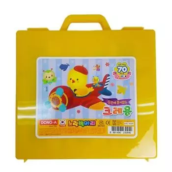 Donga Yellow Chick Crayon 70р, 1 штука, 52 цвета, корейские игрушки