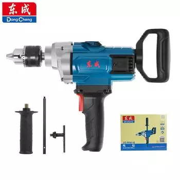 Dongcheng Aircraft Drill J1Z-FF04-16 Высокомощная ручная электрическая дрель 1650 Вт Многофункциональная ручная электрическая дрель с перемешивающим устройством J1Z-FF04-16