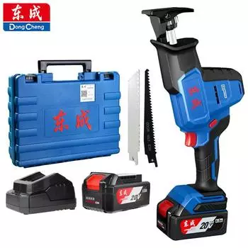 Dongcheng аккумуляторная пила для лошадей возвратно-поступательная пила ручная многофункциональная DCJF22E литиевая батарея небольшая наружная пила цепная пила для веток деревьев 1*4.0 Battery