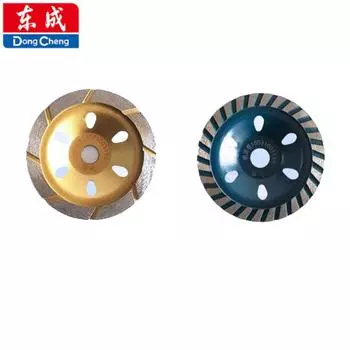 Dongcheng Diamond Thickened Golden Bowl Grinding Disc Grinding Sheet Шлифовальный лист Мраморный цементный бетонный шлифовальный круг Мраморный лист Economical diameter 100MM