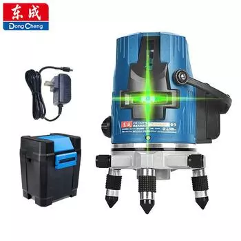 DongCheng Лазерный линейный проектор, уровень, зеленый свет, 2 линии, 3 линии, 5 линий, 1 точка, линейный проектор, уровень Dongcheng Electric FF06-11S-2 line