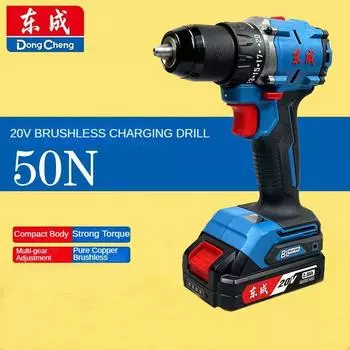 DongCheng Дрель с литиевой батареей 20 В, аккумуляторная электрическая дрель небольшого размера option 1