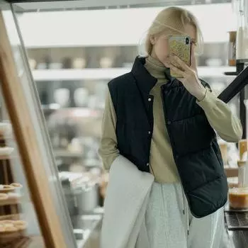 Dongdaemun, South Korea 2024 down cotton vest women s stand-up collar short autumn and winter loose cotton vest light vest tide S белый