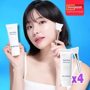 Dongguk Peel Off Pack Belprimo Hyalglow Mask Pack Набор для ухода за порами лица, 4 упаковки, 1 набор