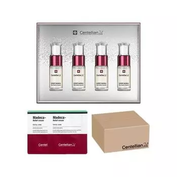 Dongkook Pharmaceutical Madeca Mela Capture Freckle Ampoule 7 мл 4 упаковки + крем Madeca Relief 1 мл x 2, 1 комплект