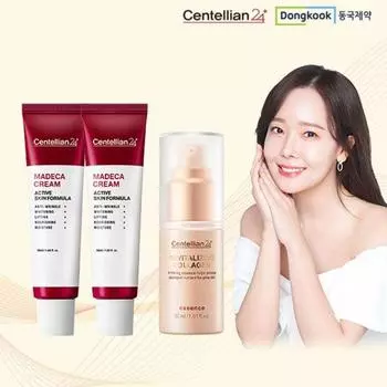Dongkuk Pharmaceutical Dongkuk Pharmaceutical Madeca Cream 2 флакона + восстанавливающая коллагеновая эссенция 30 мл 1 шт.
