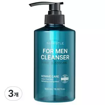 Dongseong Pharmaceutical Miettel Cooling Male Cleanser, 500ml, 3 units