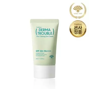 Dongwha Pharmaceutical Fushidain Derma Trouble Zinc Успокаивающий солнцезащитный крем, 1 шт, 50 мл