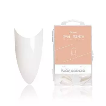 Донна и Накладные ногти с типсами Овальные Французские Натуральные 100ноготь CT164-100N-N