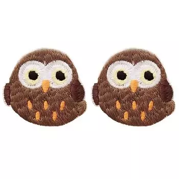 Donna Lee набор из 2 предметов аппликация с изображением животных аппликация с вышивкой ручная работа рукоделие сделай сам ремонт (сова)