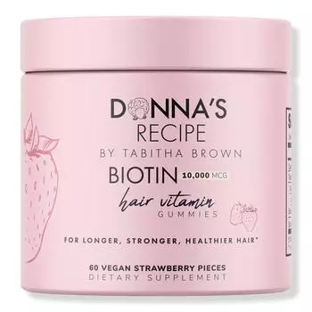 DONNA S RECIPE Витаминные жевательные конфеты для волос с биотином, 60 каратов