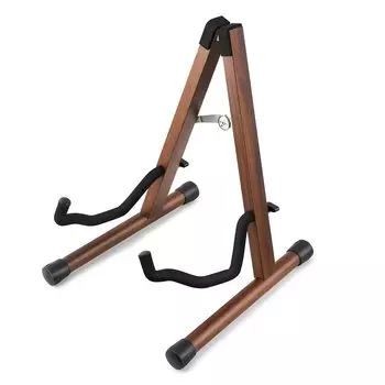 Donner Guitar Stand Foldable Wooden A Type Easy to Install Stable enough Compatible with Acoustic Bass Banjo DS-3