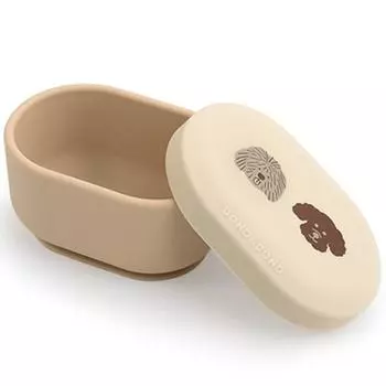 Dono Dono Mamma Zone Суповая миска и присоска, Puppy Beige, 1 шт., Популярные корейские товары для родителей