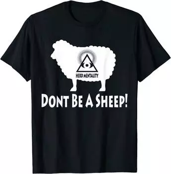 DONT BE SHEEP Отличная футболка унисекс премиум-класса с крутым дизайном S