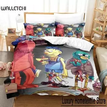Dont Hug Me Im Scared Bedding Set Single Twin Full Queen King Size Bed Aldult Kid Bedroom Duvetcover Anime Bed 70x133cm 2pcs