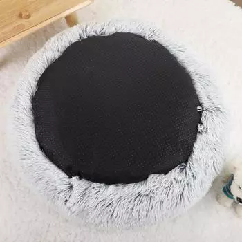 Donut Dog Bed для больших собак Мягкие кровати Круглые аксессуары для домашних животных Маленькая корзина Диванные корзины Большие подушки для домашних животных Коврик для щенков Кошки 40cm