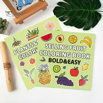 Doodle Book Странный дизайн Портативная раскраска Односторонние страницы Печать с высоким разрешением Граффити Книга D