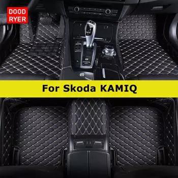 DOODRYER Custom Car Floor Maters For Skoda KAMIQ Auto Carpets Foot Coche Accessorie KAMIQ
