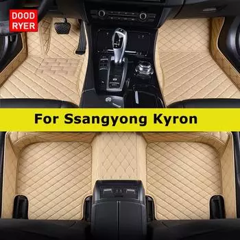 DOODRYER Custom Car Floor Maters For Ssangyong Kyron Auto Carpets Foot Coche Accessorie Kyron