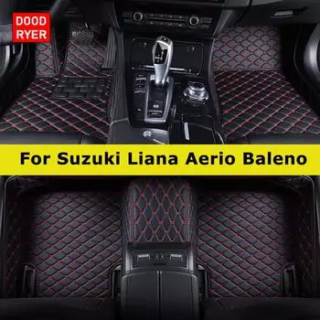 DOODRYER Custom Car Floor Maters For Suzuki Liana Aerio Baleno Auto Carpets Foot Coche Accessorie 2001-2013 Hatchback