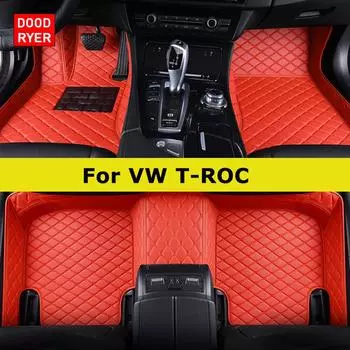 DOODRYER Custom Car Floor Maters For VW TROC T-ROC Auto Carpets Foot Coche Accessorie 2017-2023 TROC