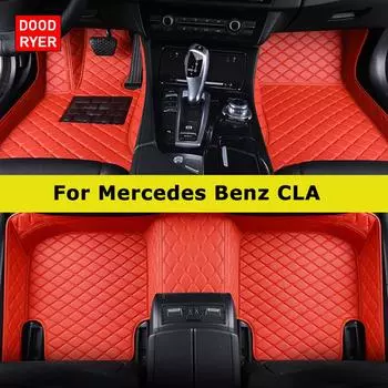 DOODRYER Custom Car Floor Mats For Mercedes Benz CLA X117 X118 C117 Auto Carpets Foot Coche Accessorie 2013-2019