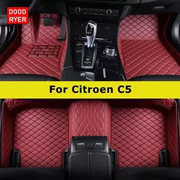 DOODRYER Custom Car Коврики для Citroen C5 2th 3th Авто Ковры для ног Coche Аксессуары 2008-2016