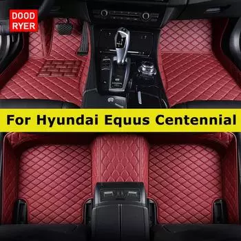 DOODRYER Custom Car Коврики для Hyundai Equus Centennial 2009-2024 Авто Коврики для ног Coche Аксессуары 4 Seats