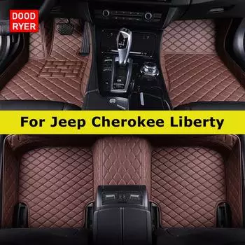 DOODRYER Custom Car Коврики для Jeep Cherokee Liberty 1984-2024 Авто Коврики Аксессуары для ног Coche 1984-2001