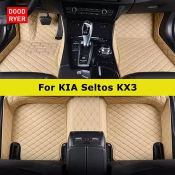 DOODRYER Custom Car Коврики для KIA Seltos 2019-2024 KX3 Авто Ковры Аксессуары для ног Coche 2015-2019