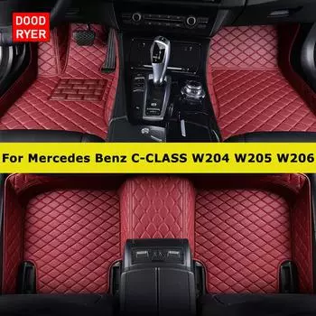 DOODRYER Custom Car Коврики для Mercedes Benz C-CLASS W204 W205 W206 C180-C450 Автоковры Аксессуары для ног Coche 2007-2013 W204