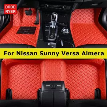 DOODRYER Custom Car Коврики для Nissan Sunny Versa Almera Автоковры Аксессуары для ног 2000-2005