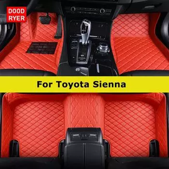 DOODRYER Custom Car Коврики для Toyota Sienna 2003-2024 Авто Коврики Аксессуары для ног Coche 2003-2009