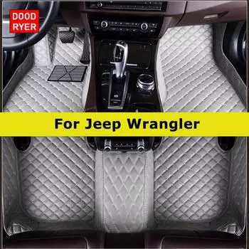 DOODRYER Пользовательские автомобильные коврики для Jeep Wrangler Автоковры Аксессуары для ног Coche 2007-2017 2Doors