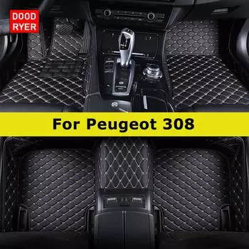 DOODRYER Пользовательские автомобильные коврики для Peugeot 308 Автоковры Аксессуары для ног Coche 2007-2015 308
