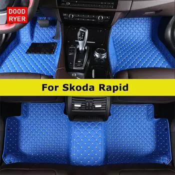 DOODRYER Пользовательские автомобильные коврики для Skoda Rapid Auto Carpets Foot Coche Accessorie Rapid