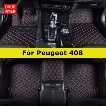 DOODRYER Пользовательские автомобильные коврики для Peugeot 408 Автоковры Аксессуары для ног Coche 2010-2013 408