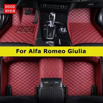 DOODRYER Пользовательские автомобильные коврики для Alfa Romeo Giulia Автоковры Аксессуары для ног Coche Giulia