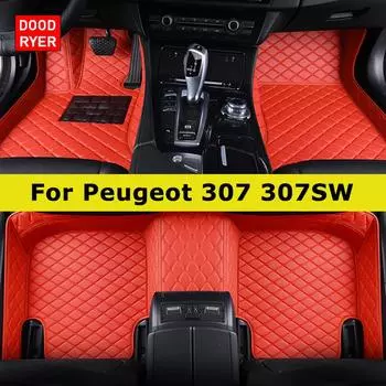 DOODRYER Пользовательские автомобильные коврики для Peugeot 307 307SW Автоковры Аксессуары для ног 2002-2009 307SW