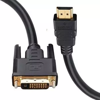 DOONJIEY High Clarity 1080P HDMI-совместимый двунаправленный кабель-адаптер «папа-папа» на DVI-D для HDTV 0.3M
