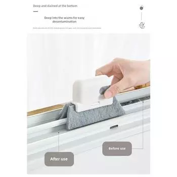 Door and Window Groove Crevices, Window Grooves, Ditches, Dead Corners, Screen Window Cleaning Brushes, Household Window Slot Cleaning Tools