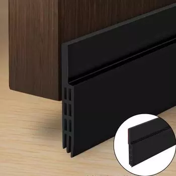 Нижняя уплотнительная лента двери Пробка Самоклеящаяся Противоскользящая Звукоизоляция Влагоизоляция Предотвращает блокировку насекомых Солнечный свет Пыленепроницаемость Защита Звук белый