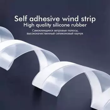 Door Draft Stopper Window Seal Strip Dust and Noise Insulation Silicone Weather Stripping for Shower Doors Gaps Anti-Collision 25mm&6m белый