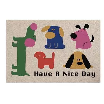 Door Mat Antislip Cute Pattern Resist Dirt High Toughness Entrance Doormat for Indoor Outdoor Type 50x80cm/19.7x31.5in
